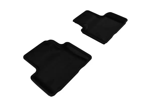 3D MAXpider 2007-2015 Infiniti Q40/G35/37 Kagu 2nd Row Floormats - Black High Quality