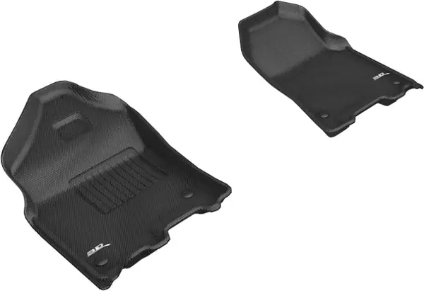 3D MAXpider 2019-2020 Dodge Ram 1500 Crew Cab/Quad Cab Kagu 1st Row Floormat - Black Warranty Included