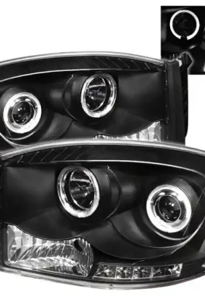 Must Have Spyder Dodge Ram 1500 06-08/Ram 2500 06-09 Projector Headlights LED Halo LED Blk PRO-YD-DR06-HL-BK