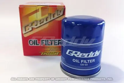 Exclusive GReddy OX-03 Oil Filter - 3/4 -16UNF Inlet/ 65mm Diameter/90mm Tal