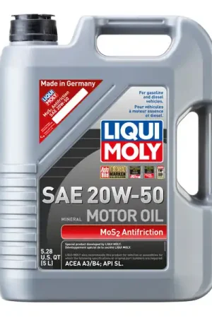 LIQUI MOLY 5L MoS2 Anti-Friction Motor Oil 20W50 Top Pick