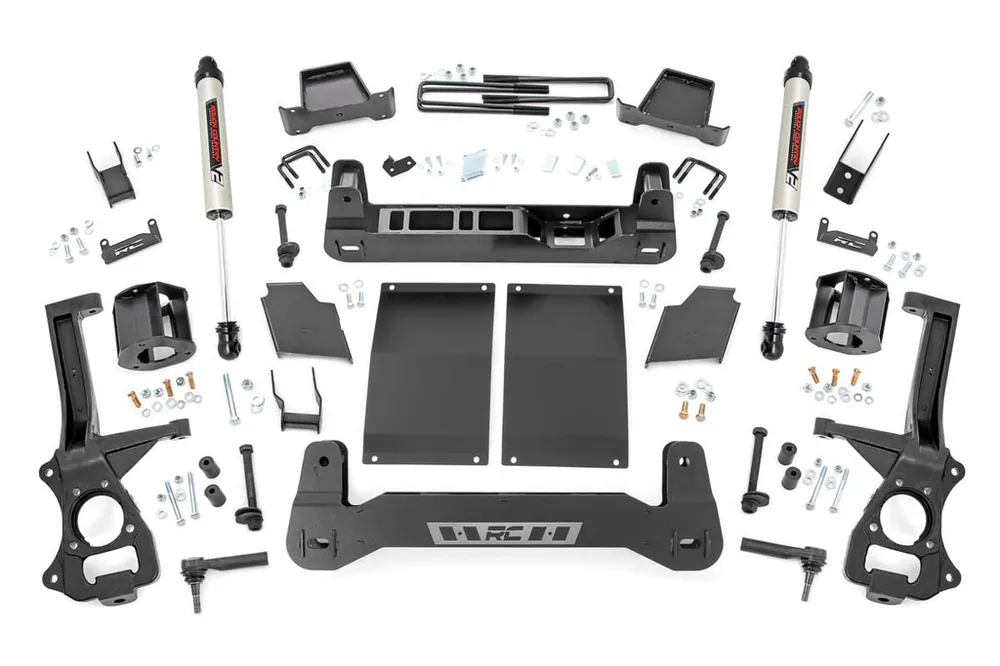 Special Discount 6.0 Inch Suspension Lift Kit Strut Spacers and V2 Diesel 19-20 Chevy 1500 PU 4WD/2WD Rough Country