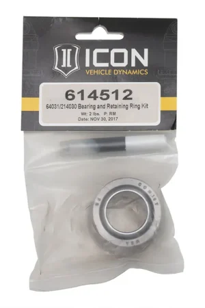 Warranty Included ICON 64031/214030 Track Bar Bearing & Retaining Ring Kit
