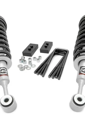 2.0 Inch Ford Strut Leveling Kit w/V2 Shocks For 04-08 F-150 2WD Rough Country Buy Today