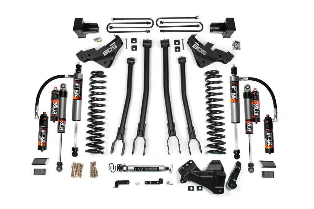 Discount 5 Inch Lift Kit w/ 4-Link | Ford F250/F350 Super Duty (23-26) 4WD | Gas