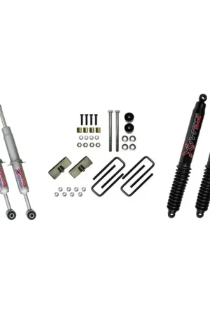 Skyjacker 3in Performance Struts & Rear Blocks U-bolts w/ Black MAX Shocks Shop Now