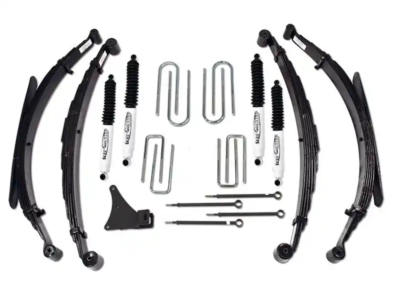 Tuff Country 86-97 Ford F-350 4x4 Standard/Crewcab 4in Lift Kit w/Rear Leaf Springs (SX8000 Shocks) Latest