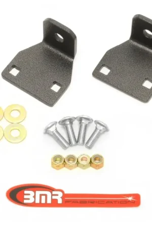 Hassle-Free Returns BMR 10-11 5th Gen Camaro Rear Lower Control Arm End Link Mounting Brace - Black Hammertone