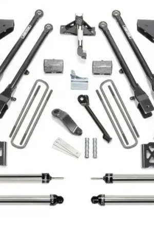 Price Cut Fabtech 05-07 Ford F250 4WD w/o Factory Overload 6in 4Link Sys w/Coils & Dlss Sh Ks