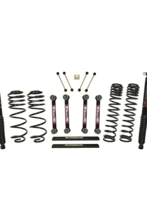 Skyjacker Jeep TJ/LJ 4in Dual Rate Long Travel Front/Rear Kit w/ Black Max Shocks Luxury