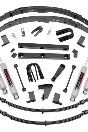4 Inch Jeep Suspension Lift Kit Manual Steering 87-95 4WD Jeep Wrangler YJ Rough Country Order Now