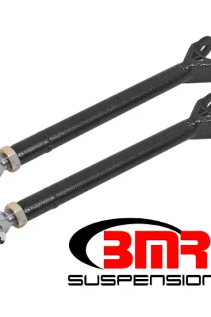 BMR 08-17 Challenger Lower Trailing Arms w/ Single Adj. Rod Ends - Black Hammertone Fast Shipping