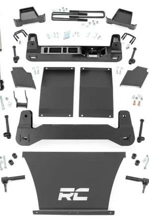 4 Inch Suspension Lift Kit Strut Spacers & V2 Shocks 19 Silverado/Sierra 1500 Trailboss/AT4 4WD Rough Country Big Sale