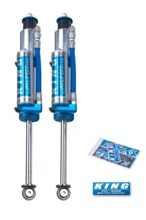 King Shocks 97-06 Jeep Wrangler TJ Front 2.5 Dia Piggy Hose Reservoir Shock 3-5in Lift (Pair) Luxury