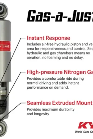 KYB 21-25 Ford F150 RWD (Exc. HD Payload Package) Gas-A-Just Shock - Front Discount