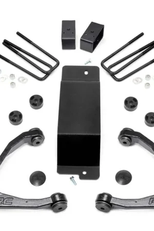 3.5 Inch Suspension Lift Kit w/Upper Control Arms N3 Struts & V2 Shocks 07-13 Silverado/Sierra 1500 4WD Rough Country Budget