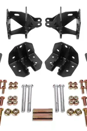 While Supplies Last BMR 79-04 Mustang Rear Coilover Conversion Kit w/ Control Arm Bracket - Black Hammertone