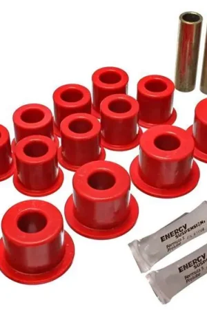 Energy Suspension 00-04 Ford Excursion 4WD / 99-04 F250/F350 4WD Black Front Leaf Spring Bushing Set Limited Time