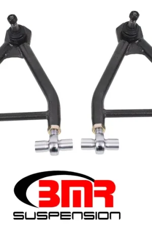 Original BMR 94-04 Mustang Lower A-Arms (Coilover Only) w/ Adj. Rod End & Tall Ball Joint - Black Hammertone