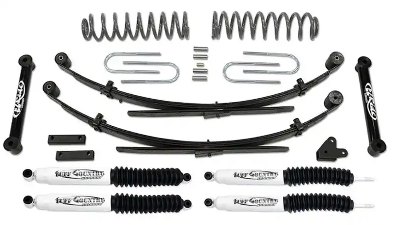 Tuff Country 87-01 Jeep Cherokee 4x4 3.5in Lift Kit with Rear Leaf Springs (SX6000 Shocks) Direct From Manufacturer