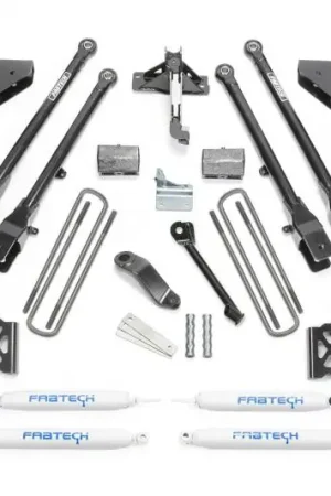 Super Sale Fabtech 05-07 Ford F250 4WD w/Factory Overload 6in 4Link Sys w/Coils & Perf Shks