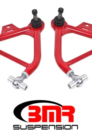 BMR 79-93 Fox Mustang Lower A-Arms (Coilover Only) w/ Adj. Rod End and Tall Ball Joint - Red Brand New