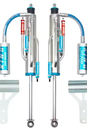 King Shocks 07-18 Jeep Wrangler JK Front 2.5 Dia Hose Remote Bypass Shock 0-2in Lift (Pair) Direct From Factory