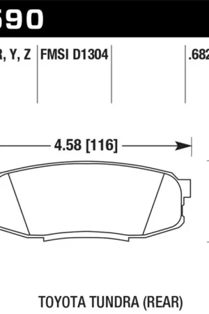 Hawk 08-10 Toyota Land Cruiser / 07-10 Tundra Super Duty Street Rear Brake Pads Secure Checkout