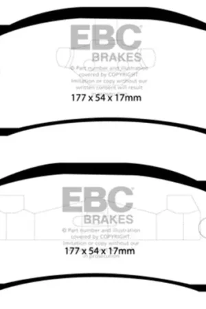 Budget EBC 97-99 Jeep Cherokee 2.5 82mm High Rotors Yellowstuff Front Brake Pads