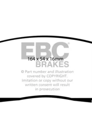 EBC 05+ Nissan Frontier 2.5 2WD Ultimax2 Front Brake Pads Secure Checkout