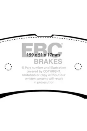 Factory Price EBC 00-02 Ford Excursion 5.4 2WD Extra Duty Rear Brake Pads