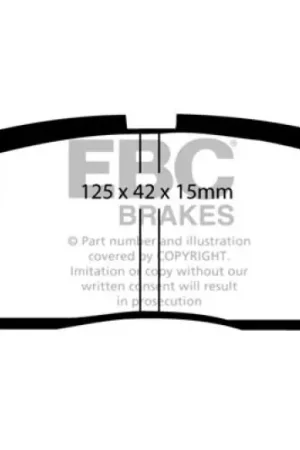 Factory Price EBC 86-92 Toyota Supra 2.8 Redstuff Rear Brake Pads