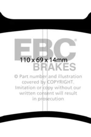 Original EBC 06-10 Jeep Grand Cherokee 6.1 SRT-8 Greenstuff Rear Brake Pads