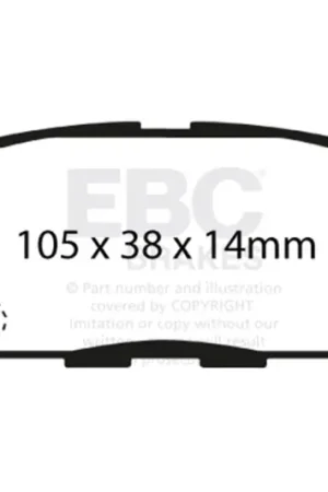 Price Cut EBC 02 Infiniti G35 3.5 w/o DCS Bluestuff Rear Brake Pads