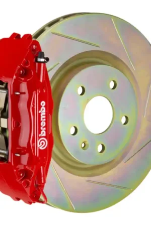 Brembo 12-16 FR-S Front GT BBK 4 Piston Cast 2pc 326 x30 1pc Rotor Slotted Type1-Red Handmade