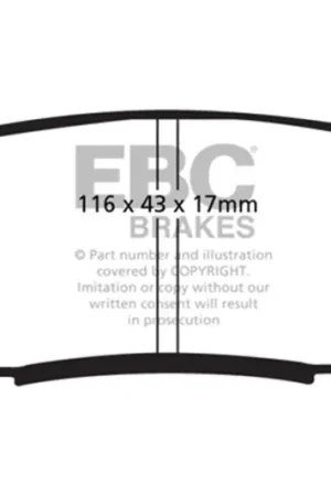 Latest EBC 08+ Lexus LX570 5.7 Extra Duty Rear Brake Pads