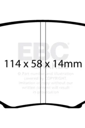 Place Order EBC 94-01 Mazda Miata MX5 1.8 Redstuff Front Brake Pads