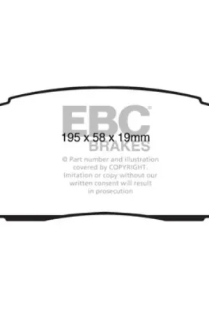 Free Shipping EBC 09-11 Dodge Ram 2500 Pick-up 5.7 2WD/4WD Yellowstuff Rear Brake Pads