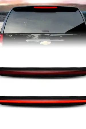 ANZO 2007-2014 Chevrolet Suburban 1500 LED 3rd Brake Light Black Housing Smoke Lens w/ Spoiler 1pc Final Sale