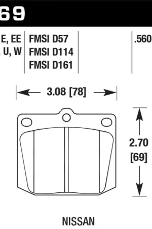 Markdown Hawk HPS Street Brake Pads