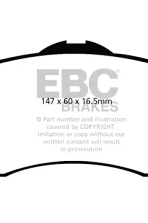 Best Price EBC 08-11 Chrysler Town & Country 3.3 Greenstuff Front Brake Pads
