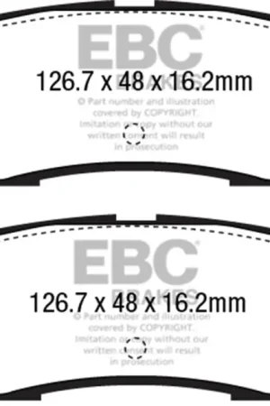 Budget EBC 2015+ Ford Mustang 5.0L (w/Performance Package) Bluestuff Rear Brake Pads