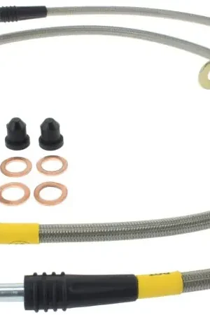 StopTech 02-12 Toyota Camry Coupe/Sedan / 04-08 Solara Rear Stainless Steel Brake Lines Limited Offer