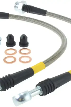 StopTech 89-98 Nissan 240SX (OE Upgrade) Stainless Steel Rear Brake Lines Flash Sale