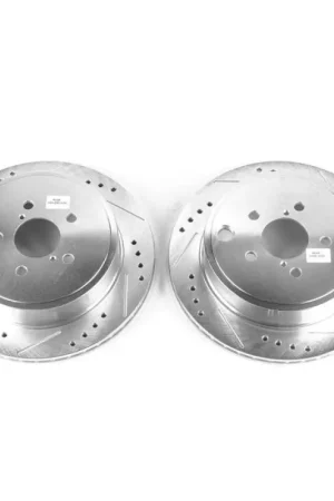 Free Delivery Power Stop 13-16 Scion FR-S Rear Evolution Drilled & Slotted Rotors - Pair