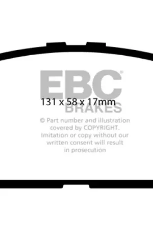 EBC 06-07 Lexus GS300 3.0 Yellowstuff Front Brake Pads Express Delivery