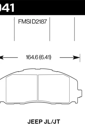 Holiday Sale Hawk 2018 Jeep Wrangler Rubicon LTS Street Front Brake Pads