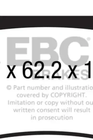 Big Sale EBC 16+ Cadillac ATS-V 3.6 Twin Turbo Redstuff Rear Brake Pads