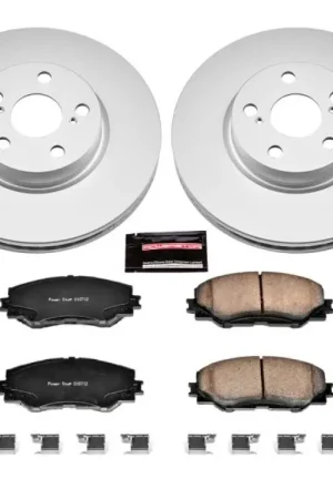 Direct From Manufacturer Power Stop 09-10 Pontiac Vibe Front Z17 Evolution Geomet Coated Brake Kit