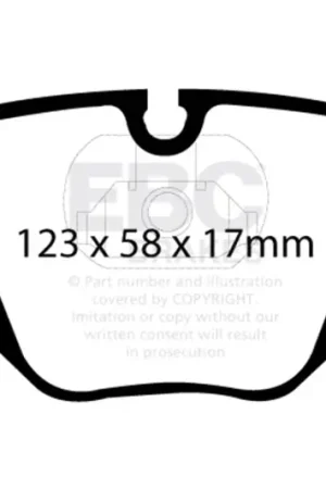 EBC 01-07 BMW M3 3.2 (E46) Ultimax2 Rear Brake Pads Time-Limited